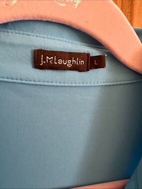 J. McLaughlin Light Blue Blouse